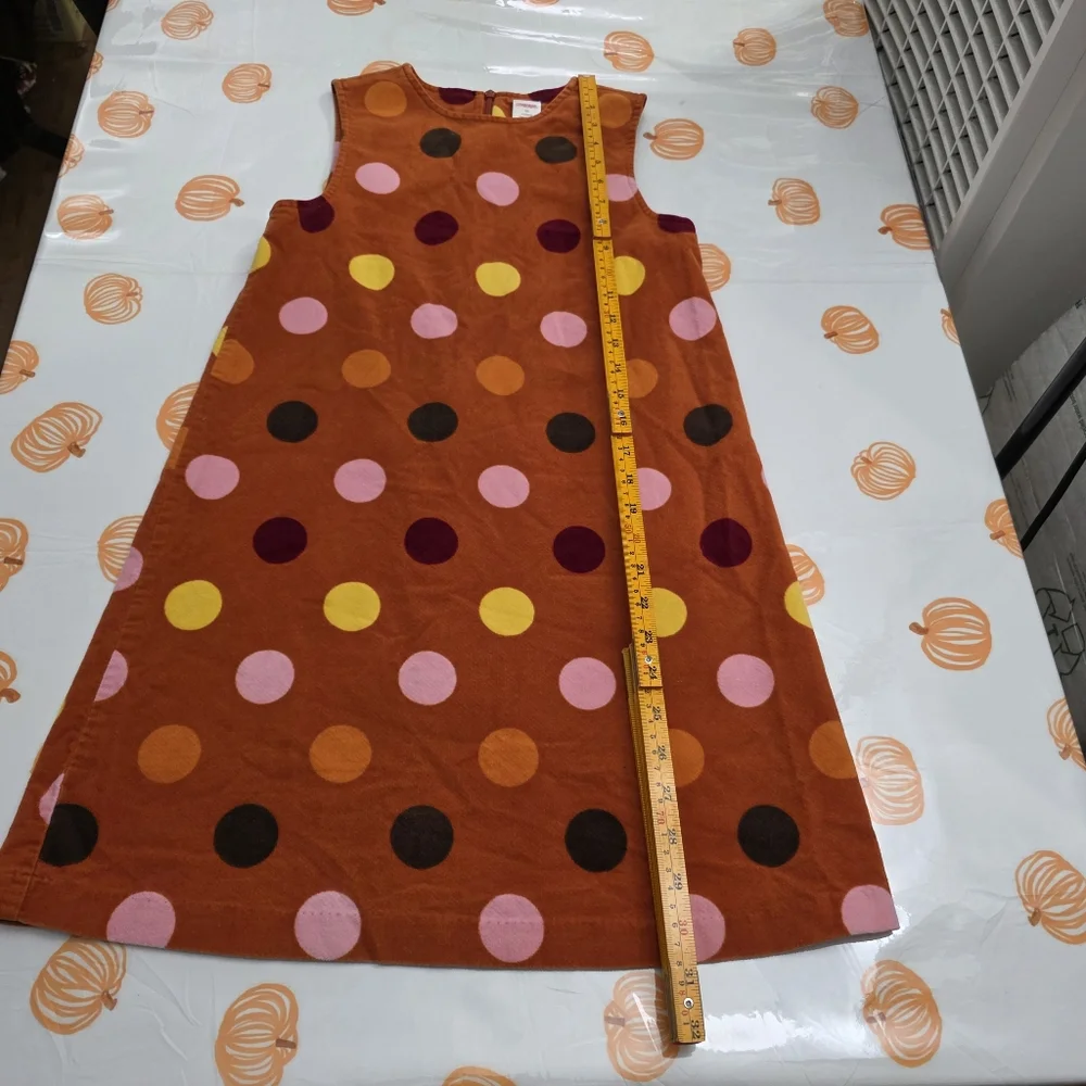 Girls Vintage Gymboree Polka Dot Pinafore Jumper Dress & Matching Shirt Size 10